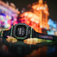 CASIO 卡西歐 G-SHOCK 夜光迷彩 城市夜景系列藍芽手錶 送禮推薦 GBD-200LM-1