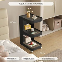 內地直送 - 奶油風|可移動床頭櫃|床邊家用邊櫃臥室床頭置物架子|小型替代品邊幾（平行進口）