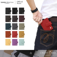 สินค้าขายดี  Louis Montini Cowhide Credit Card Holder กระเป๋าเก็บบัตร หนังวัวแท้ กระเป๋าใส่บัตรเครดิ
