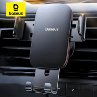 Baseus Car Phone Holder Mobile Metal Gravity Phone Holder for Car Air Vent / CD Slot Mount Phone Holder Stand for iPhone Samsung
