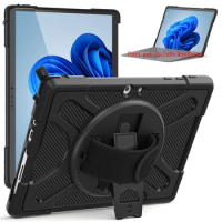 Shockproof TPU Bumper Rotate PC Stand Fundas Tablet Case for Microsoft Surface GO 3 2 1 Go3 Go2 10.5 Cover Coque Protect Shell