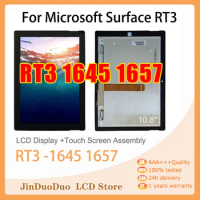 10.8"Original For Microsoft Surface RT3 1645 LCD Display Touch Screen Digitizer For Microsoft 2 RT3 1657 Display Replacement