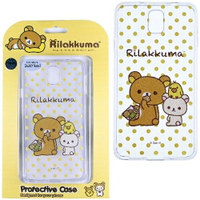 Rilakkuma 拉拉熊/懶懶熊 Samsung Galaxy Note3 彩繪透明保護軟套-點點好朋友