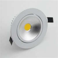 2016 Newest 15W Dimmable COB Led Downlights Cool / Pure / Warm White Led Ceiling Down Lights Energy Saving Led Lamp AC 85-260v