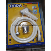 Shower Bidet Onda Selang Semprotan Toilet WC Closet duduk Putih Depok