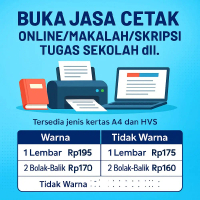 PRINT CETAK DOKUMEN WARNA DAN HITAM PUTIH MAKALAH/SKRIPSI/TUGAS SEKOLAH