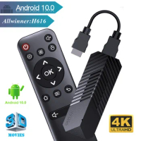 T3Mini TV Stick Android 10.0 Allwinner H616 Support 1080P 4K HD Video WIFI Smart Android TV Stick H.265 Media Player Set Top Box