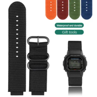 Substitute GW6900/B5600/DW5600/GM-5600 Nylon Watch Series Band With G-SHOCK Accessories For Men 16mm