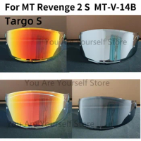 Helmet Visor for MT Revenge 2 S MT-V-14B Targo S Lens Glass Shield Windshield Viewfinder Iridium Mirror Motorcycle Accessories