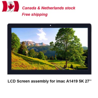 For New iMac27'' LCD Screen Assembly A1419 5K LM270QQ1 SDB1 SDA2 SDC1 EMC2834 2806 3070 Ship from Canada