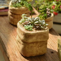 Simulation Twist Bag Succulent Plant pot Cement Mold Silicone Mold For Making Flower Pots DIY Decorative Pots Mold Nordic style