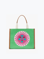 กระเป๋าถือ ALEXANDER GIRARD X KATE SPADE SUN PRINTED CANVAS LARGE TOTE KB935 สีGREEN