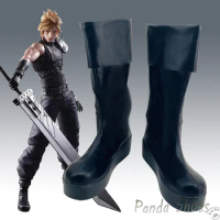 Game Final Fantasy Cloud Strife Cosplay Shoes Anime Game Cos Comic Cosplay Costume Prop Shoes for Con Halloween Party