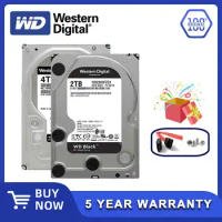 Western Digital WD Black 4TB 6TB 8TB 1TB 2TB 3.5 ''Gaming Hard Drive SATA3 HDD Device 7200RPM 6Gb / s HDD Original