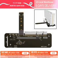 R43SG M.2 Key M for NVMe External Graphics Card Stand Bracket PCIe 3.0 x4 x16 Riser Cable 32Gbs For ITX STX NUC VEGA64 GTX1080ti