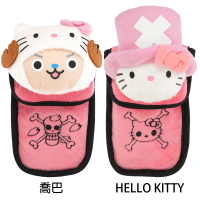 【TDL】Hello Kitty凱蒂貓&amp;喬巴聯名款零錢包飾品收納袋手機套多功能收納包 297990/298003(平輸品)
