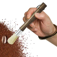 Coffee Brush Grinder Cleaner Coffee Machine Cleaning Brush And Grinder Brush Natural Bristles Wood Handle Coffee Cleaning Tool