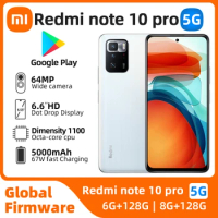 xiaomi redmi note10 pro Android 5G Unlocked 6.6 inch 8GB RAM 128GB ROM All Colours in Good Condition Original used phone