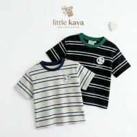 Baju Kaos Anak Laki-Laki Striped Peanuts Edition - Bahan katun