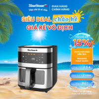 Nồi Chiên Không Dầu BlueStone AFB-5886 9 Lít 1800W Công Nghệ Rapid Air Giảm 80% Dầu Mỡ Bảng Điều Khi