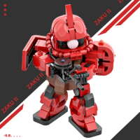 MOC ZAKU II Building Block Anime Figure Action Model Collection Educational Brick Assemble Robot Toy For Children Gift