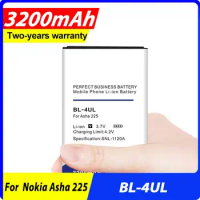 New 3200mAh Replacement BL-4UL Battery For Nokia Asha 225 Asha225 Lumia 225 RM-1011 RM-1126 in Stock
