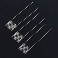 10/50/100pcs Mesh Resistance Kanthal A1 0.6 0.8 0.9 1.0 1.2ohm MTL Heating Wire Multi Size Rebuild Replacement Accessories Tool