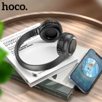 HOCO W41 Stereo Headphone with Mic Bluetooth 5.3 Earphone Music Headset Game Sport Headphone For Android IOS Support TF Card AUX
