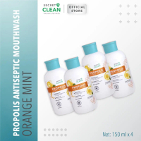 [FYC] Secret Clean Propolis Antiseptic Mouthwash 150ml isi 4pcs atau 6pcs