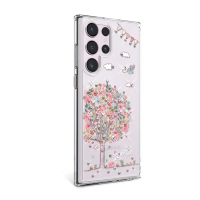 【apbs】Samsung S25/S24/S23/S22系列 輕薄軍規防摔水晶彩鑽手機殼(相愛)