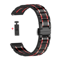For Samsung Galaxy Watch 3 45mm 41mm/46mm/active 2 Gear S3 Frontier Band 20 22mm For Huawei Watch gt2 Amazfit Bip Ceramics Strap