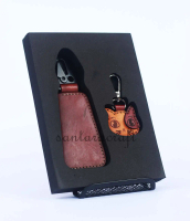 Corporate Gift Gantungan Kunci Motor dan Mobil Souvenir Unik Kantor dari Kulit
