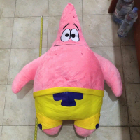 Mainan Anak Boneka Kartun Spongebob Karakter Patrick Star Pink Super Giant Jumbo Besar Extra Large