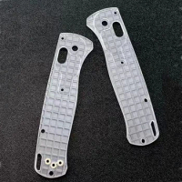 1 Pair Transparent Acrylic Knife Handle Scale For Benchmade Bugout 535 Knives Grenade Pattern