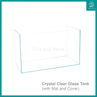 [Crystal] 1ft - 3ft Crystal Ultra-Clear Glass Aquarium Fish Tank with Mat (30cm to 90cm)