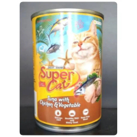 Super Cat Kaleng 400 gr Tuna Chicken Vegetable