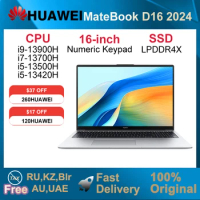 2024 HUAWEI MateBook D16 SE/D16 i9-13900H/i7-13700H/i5-13500H/i5-13420H 16GB 512GB/1TB 16-inch SSD LPDDR4X Numeric Keypad