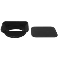 Haoge LH-S35B Square Metal Lens Hood Shade with Cap for Sony T FE 35mm F2.8 ZA SEL35F28Z and T FE 55mm F1.8 ZA SEL55F18Z Lens