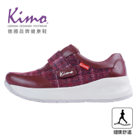 【Kimo】高機能英倫風格紋舒適彈性健康鞋(魔力紅KAIWF160017)