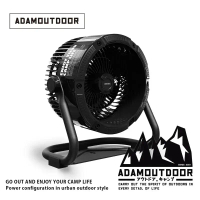 ［ADAMOUTDOOR］新品上市！無線充電式DC強力循環扇-黑色
