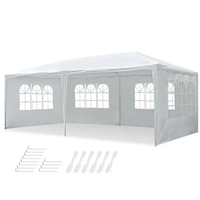 10'x20' Outdoor Wedding Party Cater Fetes Patio Enclosed Canopy Tent w/ 6 Removable Side Walls Large Canopy