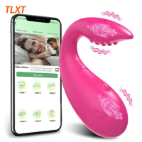 APP Bluetooth Control Vibrator for Women Clitoris G Spot Dildo Massager 2 Motors Vibrating Love Egg Panties Sex Toys for Adults