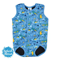 【Splash About 潑寶】BabyWrap 包裹式保暖泳衣 -奇幻鱷魚M號-L號