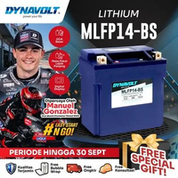 DYNAVOLT Aki Motor BMW R1200GS K25, R1200GS K51, dll | Lithium MLFP14-BS | 8-16 AH 480 CCA