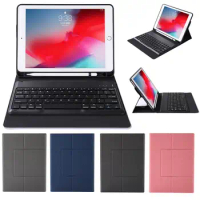 Case Keyboard for iPad 7th generation 10.2 Case Keyboard Stand Cover W Pencil holder for iPad 7th 10.2 2019 Case Keyboard A2197