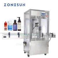 ZONESUN Capping Machine ZS-XG440DC Automatic Bottles Machines Dropper Sprayer Bottle Cap Screwing Shampoo Juice Packaging