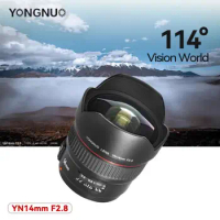 YONGNUO YN14mm F2.8N Auto Focus Metal Mount Ultra-wide Angle Prime Camera Lens for Nikon D850 D750 D810a D800E D500 D610 D5 D4S