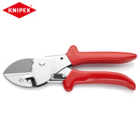 KNIPEX 94 55 200 Anvil Shears Chrome Rubber Profiles PVC Leather Wood Hoses Cutter