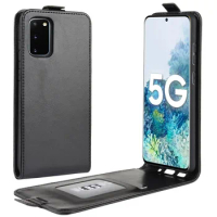 SM-G7810 Case for Samsung Galaxy S20-FE (G781) Cover Down Open Style Flip Leather Thick Solid Card Slot Black GalaxyS20FE S20FE