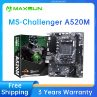 MAXSUN Motherboard AMD A520M RAM DDR4 M.2 USB3.2 STAT 3.0 Support Ryzen R3 R5 R7 R9 Desktop AM4 CPU 3600 4650 5600G 5600X New